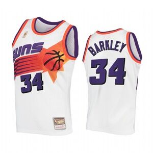 NBA Charles Barkley #34 Phoenix Suns Hardwood Classics Jersey White